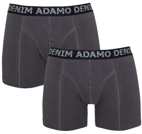 Adamo Julian Maxi Boxers Charcoal 2-pack - Alsónemű & strandruhák - Nagyméretű Alsónemű 2XL-8XL