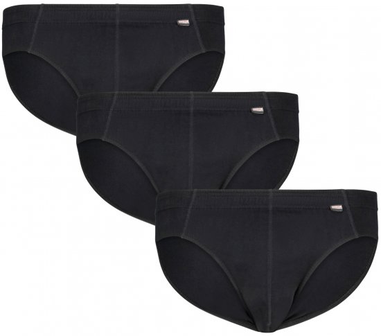 Adamo Ian Briefs 3-pack Black - Alsónemű & strandruhák - Nagyméretű Alsónemű 2XL-8XL