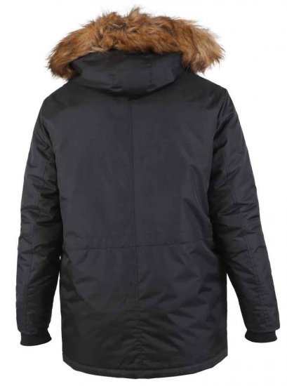 D555 Lovett Parka Black - Kabátok - Nagyméretű Kabátok - 2XL-8XL