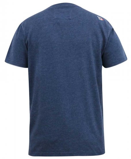 D555 ALFRED 2-Pack Brand Carrier Printed Crew Neck T-Shirts - Pólók - Nagyméretű pólók - 2XL-14XL