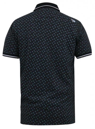 D555 WILSON AO Printed Polo Shirt Black - Pólóingek - Galléros Pólók 2XL-8XL - Pólóingek 2XL-8XL