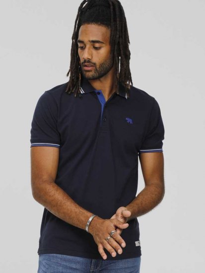 D555 SALFORD 1 Pique Polo Navy - Pólóingek - Galléros Pólók 2XL-8XL - Pólóingek 2XL-8XL