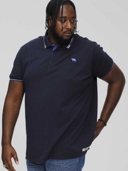 D555 SALFORD 1 Pique Polo Navy - Pólóingek - Galléros Pólók 2XL-8XL - Pólóingek 2XL-8XL