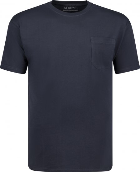 Adamo Kody Regular fit T-shirt with Pocket Navy - Pólók - Nagyméretű pólók - 2XL-14XL