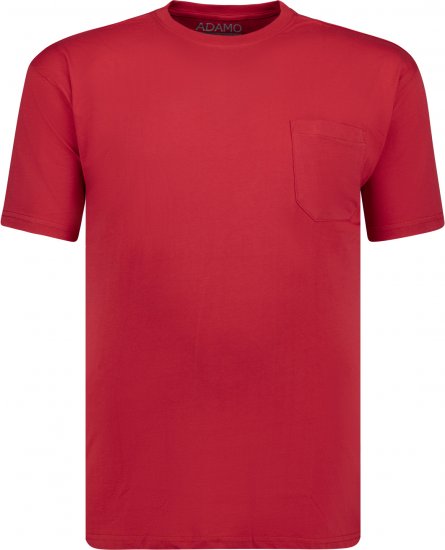Adamo Kody Regular fit T-shirt with Pocket Red - Pólók - Nagyméretű pólók - 2XL-14XL