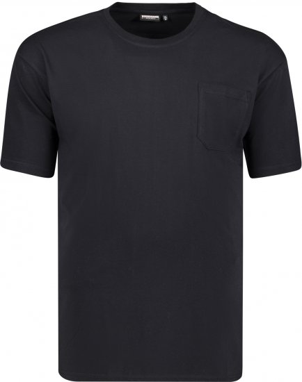 Adamo Kody Regular fit T-shirt with Pocket Black - Pólók - Nagyméretű pólók - 2XL-14XL