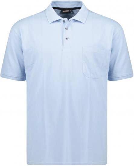 Adamo Klaas Regular fit Polo Shirt with Pocket Light Blue - Pólóingek - Galléros Pólók 2XL-8XL - Pólóingek 2XL-8XL