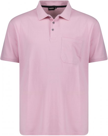 Adamo Klaas Regular fit Polo Shirt with Pocket Pink - Pólóingek - Galléros Pólók 2XL-8XL - Pólóingek 2XL-8XL
