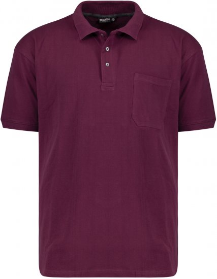 Adamo Klaas Regular fit Polo Shirt with Pocket Blackberry - Pólóingek - Galléros Pólók 2XL-8XL - Pólóingek 2XL-8XL