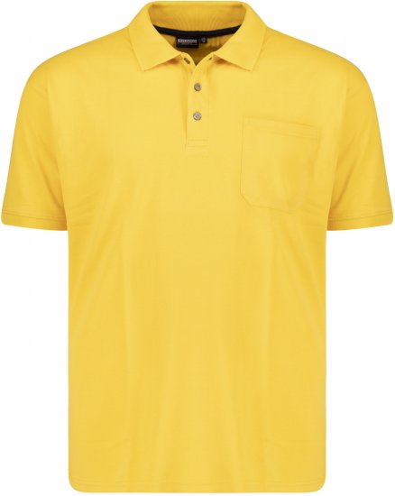 Adamo Klaas Regular fit Polo Shirt with Pocket Yellow - Pólóingek - Galléros Pólók 2XL-8XL - Pólóingek 2XL-8XL