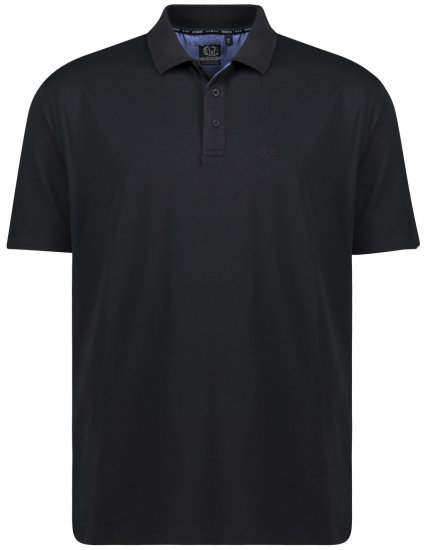 Adamo Picco Technical Sports Polo Black - Sportruházat - Nagyméretű Sportruházat 2XL-10XL