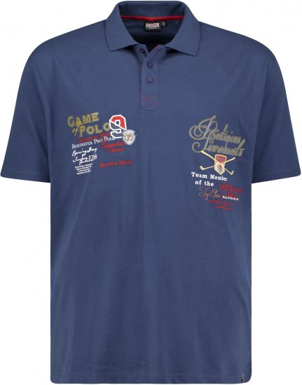 Adamo DURBAN Regular fit Polo Shirt Navy - Pólóingek - Galléros Pólók 2XL-8XL - Pólóingek 2XL-8XL