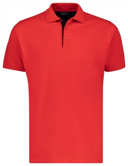 Adamo 139401 Galléros póló Piros - Pólóingek - Galléros Pólók 2XL-8XL - Pólóingek 2XL-8XL