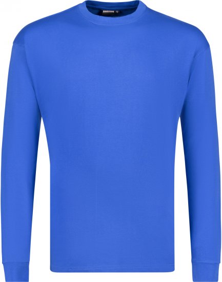 Adamo Floyd Comfort fit Long sleeve T-shirt Royal Blue - Pólók - Nagyméretű pólók - 2XL-14XL