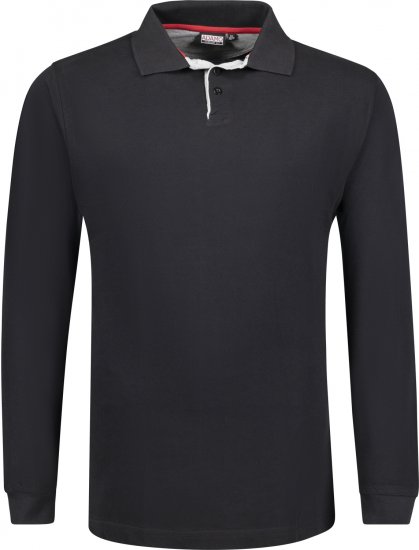 Adamo Peter Comfort fit Long sleeve Polo Black - Pólóingek - Galléros Pólók 2XL-8XL - Pólóingek 2XL-8XL