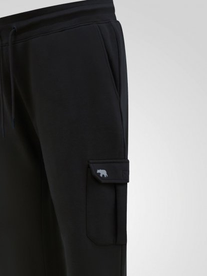 D555 Dexter 1 Cargo Jogger With Bear Embroidery Fekete - Melegítőnadrág & rövidnadrág - Melegítőnadrág & Melegítő Rövidnadrág 2XL-12XL