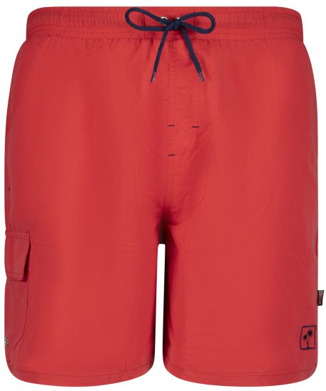 Adamo Kuba Cargo Swimshorts Red - Alsónemű & strandruhák - Nagyméretű Alsónemű 2XL-8XL