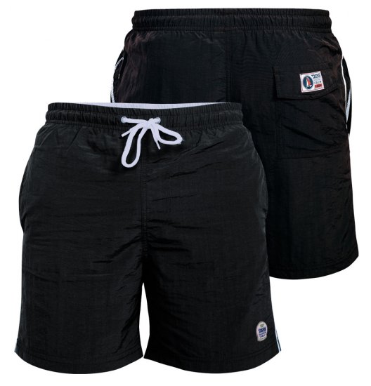 D555 Yarrow Swimshorts Black - Alsónemű & strandruhák - Nagyméretű Alsónemű 2XL-8XL