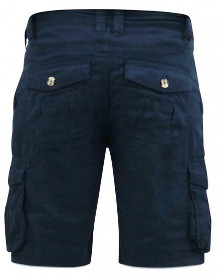D555 RODNEY Cotton Cargo Shorts Navy - Rövidnadrág - Nagyméretű Rövidnadrág W40-W60