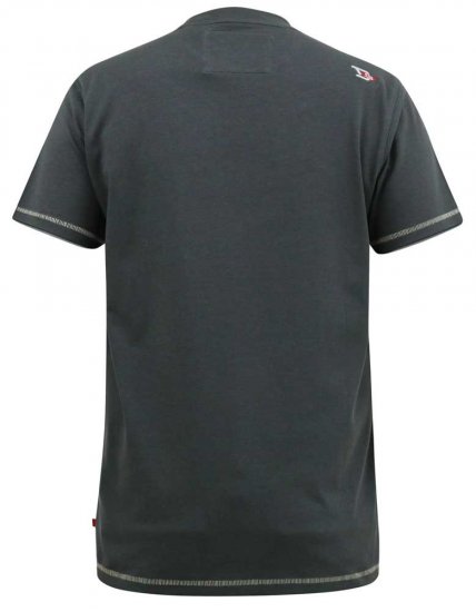 D555 BENNETT Dune Kings Buggy Printed Crew Neck T-Shirt Khaki - Pólók - Nagyméretű pólók - 2XL-14XL