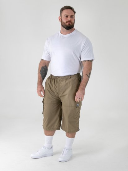 D555 Mason Cargo Shorts Sand - Rövidnadrág - Nagyméretű Rövidnadrág W40-W60