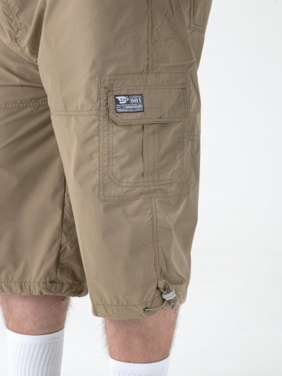 D555 Mason Cargo Shorts Sand - Rövidnadrág - Nagyméretű Rövidnadrág W40-W60