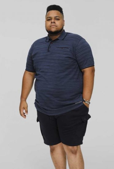 D555 FOXLEY Pique Reno Polo Navy - Pólóingek - Galléros Pólók 2XL-8XL - Pólóingek 2XL-8XL