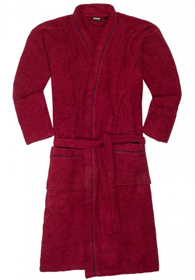 Adamo Joey Bathrobe Burgundy - Alsónemű & Strandruhák - Nagyméretű Alsónemű 2XL-8XL