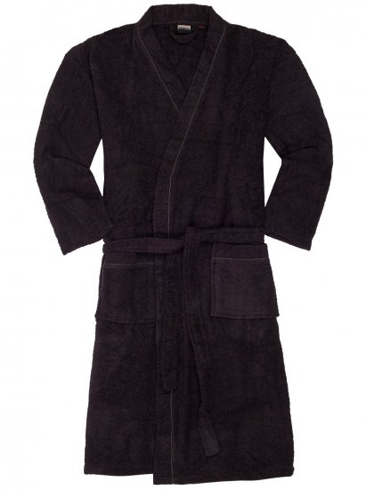 Adamo Joey Bathrobe Black - Alsónemű & Strandruhák - Nagyméretű Alsónemű 2XL-8XL