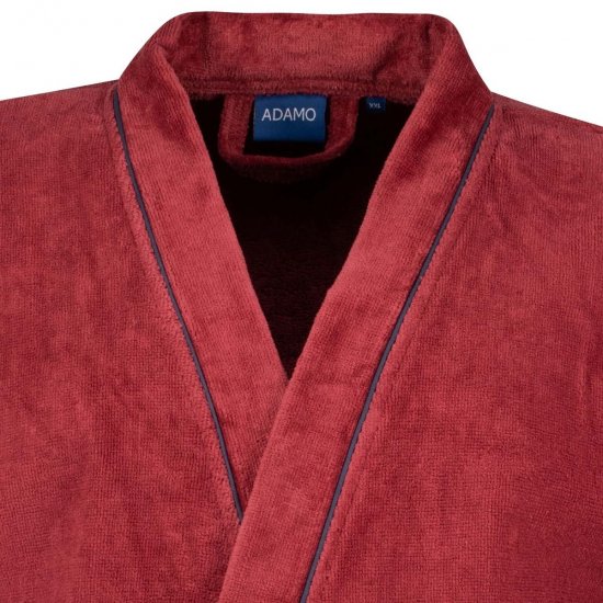 Adamo 149014 Velúr fürdőköpeny Borvörös - Alsónemű & strandruhák - Nagyméretű Alsónemű 2XL-8XL