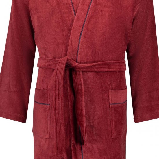 Adamo 149014 Velúr fürdőköpeny Borvörös - Alsónemű & strandruhák - Nagyméretű Alsónemű 2XL-8XL