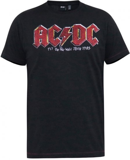 D555 JAILBREAK Official Ac/Dc Printed T-Shirt With Front And Back Print - Black - Pólók - Nagyméretű pólók - 2XL-14XL