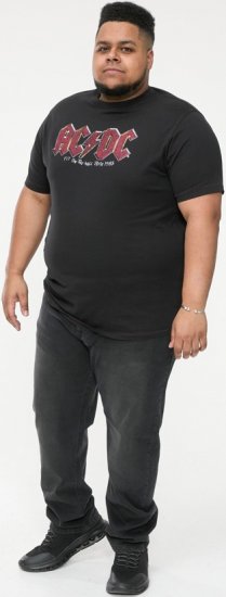 D555 JAILBREAK Official Ac/Dc Printed T-Shirt With Front And Back Print - Black - Pólók - Nagyméretű pólók - 2XL-14XL