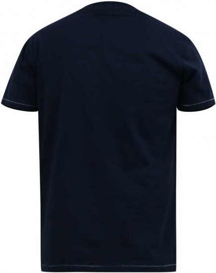 D555 ROGERS Official Captain America Printed T-Shirt Dark Navy - Pólók - Nagyméretű pólók - 2XL-14XL