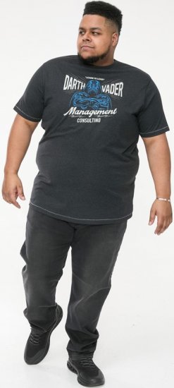 D555 SOLO Official Star Wars Management Consulting Printed T-Shirt Black Reno - Pólók - Nagyméretű pólók - 2XL-14XL