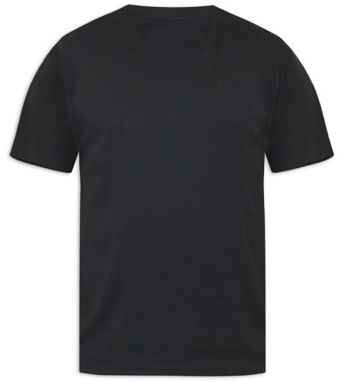 D555 Motherwell Thermal Short Sleeve T-Shirt Black - Alsónemű & strandruhák - Nagyméretű Alsónemű 2XL-8XL