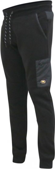 D555 COTGRAVE Couture Elasticated Waistband Jogger With Woven Fabric Trim Black - Melegítőnadrág & rövidnadrág - Melegítőnadrág & Melegítő Rövidnadrág 2XL-12XL