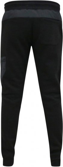 D555 COTGRAVE Couture Elasticated Waistband Jogger With Woven Fabric Trim Black - Melegítőnadrág & rövidnadrág - Melegítőnadrág & Melegítő Rövidnadrág 2XL-12XL