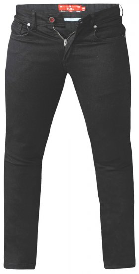 D555 Claude Stretch Jeans Black TALL SIZES - FÉRFIRUHÁZAT MT-6XLT - TALL-méretek