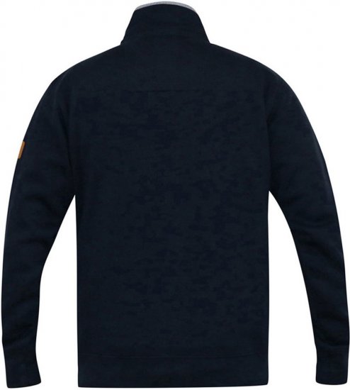 D555 NASHUA Zip Through Sweatshirt In Fleece Navy - Pulóverek & kapucnis pulóverek - Pulóverek & Kapucnis pulóver 2XL-12XL