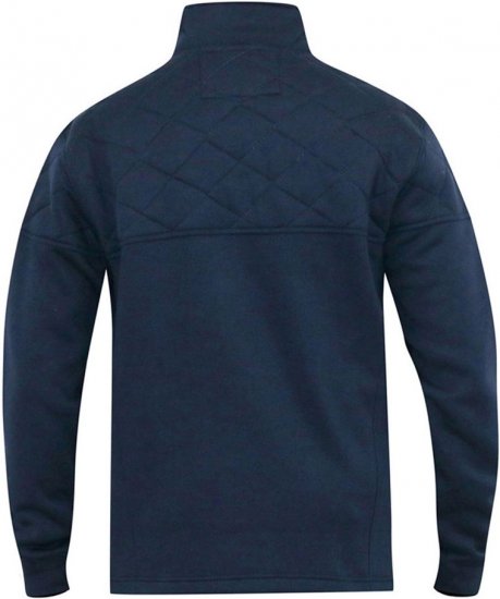 D555 SWANN Quarter Neck Sweatshirt With Quilted Top Panel Navy - Pulóverek & kapucnis pulóverek - Pulóverek & Kapucnis pulóver 2XL-12XL