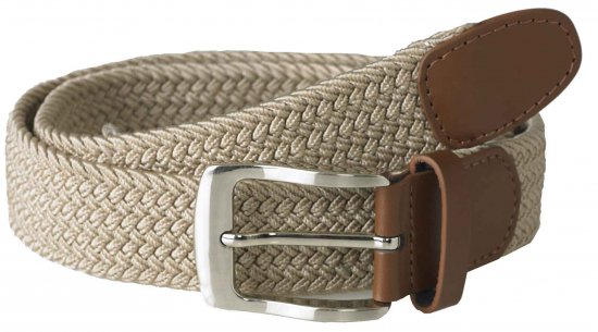 D555 Frank Braided Belt Stone - Övek - Nagyméretű Övek W40-W70/2XL-8XL