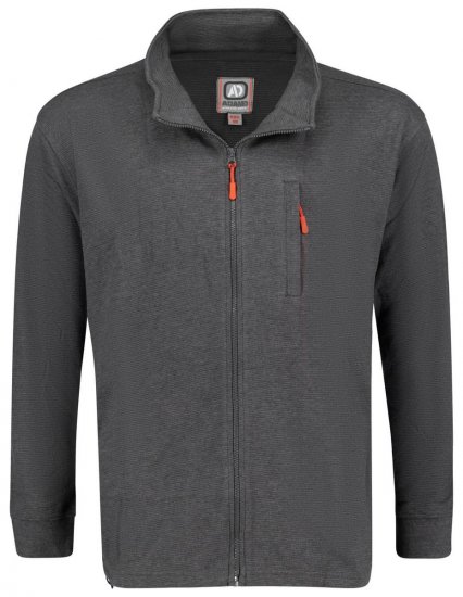 Adamo 159114 Ottoman Cipzáras felső Sötétszürke - Pulóverek & kapucnis pulóverek - Pulóverek & Kapucnis pulóver 2XL-12XL