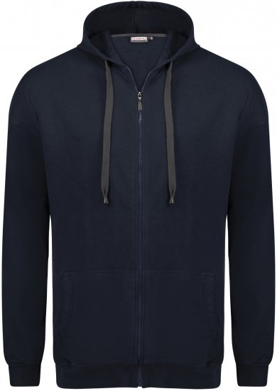 Adamo Athen Hoodie with Zipper Navy - Pulóverek & Kapucnis pulóverek - Pulóverek & Kapucnis pulóver 2XL-12XL