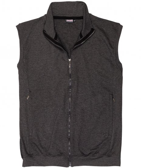 Adamo Athen Sweatvest Full Zipper Charcoal - Pulóverek & Kapucnis pulóverek - Pulóverek & Kapucnis pulóver 2XL-12XL