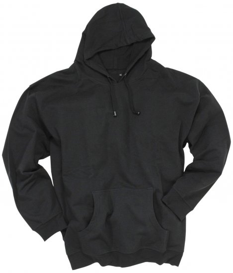 Adamo Athen Hoodie without Zipper Black - Pulóverek & kapucnis pulóverek - Pulóverek & Kapucnis pulóver 2XL-12XL