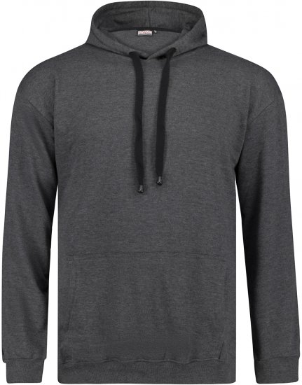 Adamo Athen Hoodie without Zipper Charocal - Pulóverek & kapucnis pulóverek - Pulóverek & Kapucnis pulóver 2XL-12XL