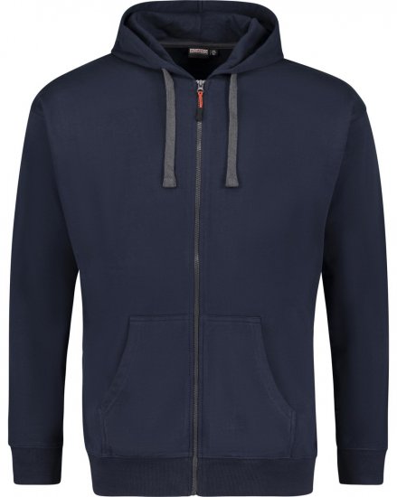 Adamo 159306 Kapucnis cipzáras felső Sötétkék - Pulóverek & kapucnis pulóverek - Pulóverek & Kapucnis pulóver 2XL-12XL