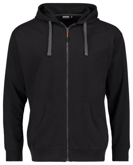 Adamo 159306 Kapucnis cipzáras felső Fekete - Pulóverek & kapucnis pulóverek - Pulóverek & Kapucnis pulóver 2XL-12XL
