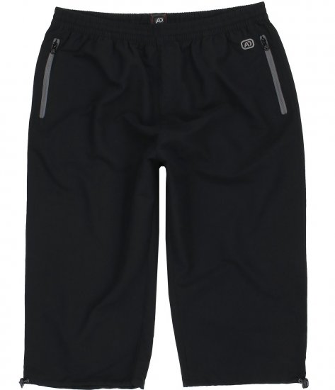 Adamo Oskar Capri Shorts Black - Melegítőnadrág & Rövidnadrág - Melegítőnadrág & Melegítő Rövidnadrág 2XL-12XL